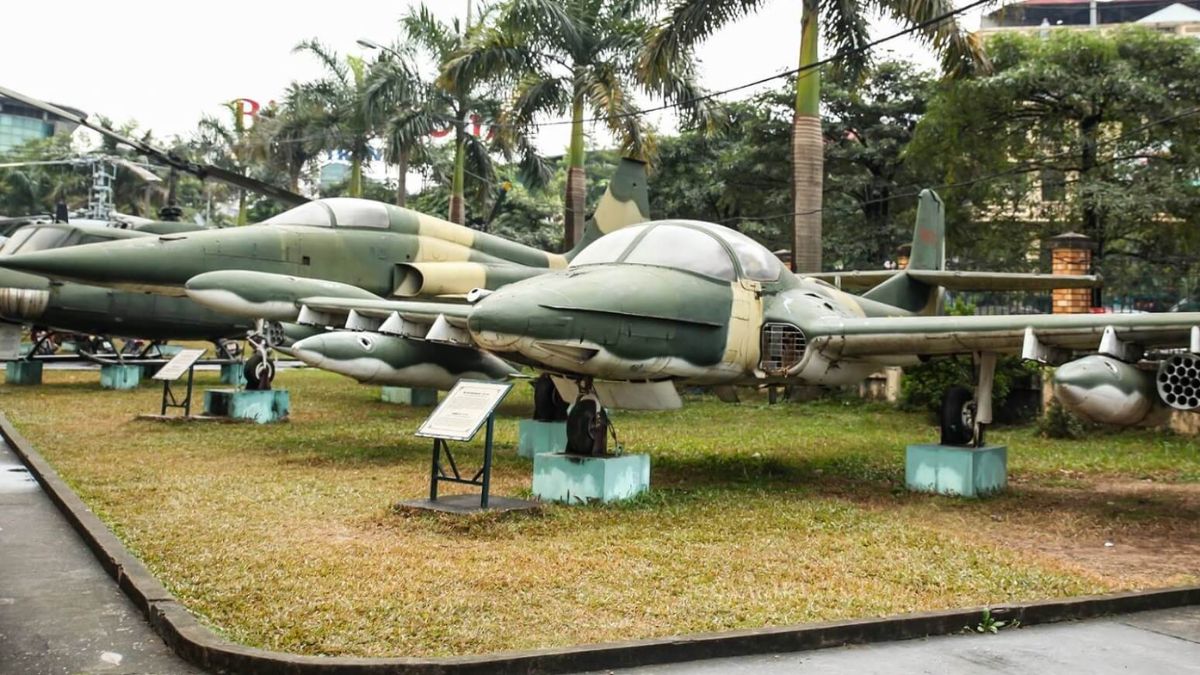 Air Force and Air Defence Museum in Hanoi Vietnam
