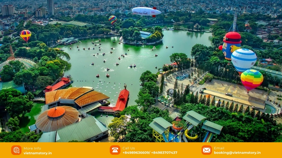 Dam Sen Water Park is a favorite Ho Chi Minh City amusement park destination for family outings.