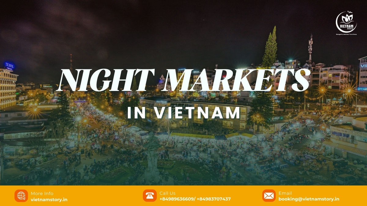 Vietnam Night Markets: A Vibrant Guide to Culture, Food & Shopping 8 Colorful stalls and crowds at a typical Vietnam night market, showcasing vibrant atmosphere.