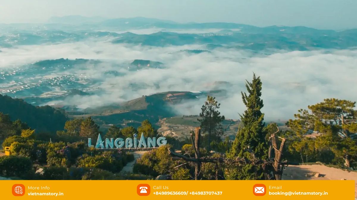 View from Lang Biang Mountain near Dalat, Vietnam