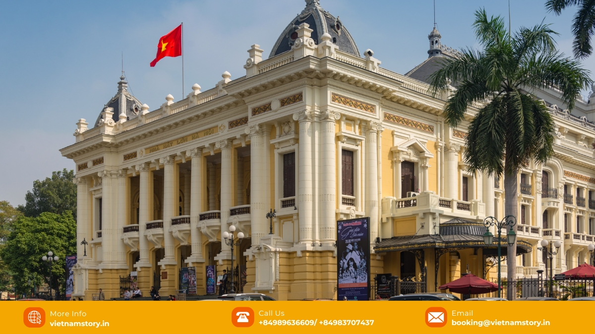 Hanoi Opera House is situated at a prime location in downtown Hanoi Hanoi Opera House is situated at a prime location in downtown Hanoi
