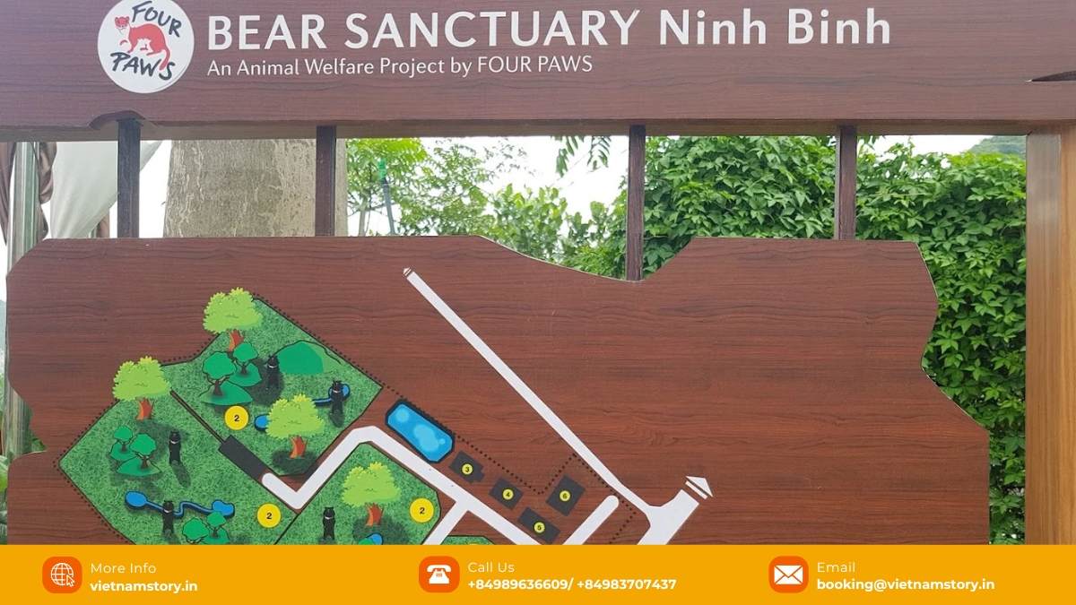 Bear Sanctuary Ninh Binh map for visitors.
