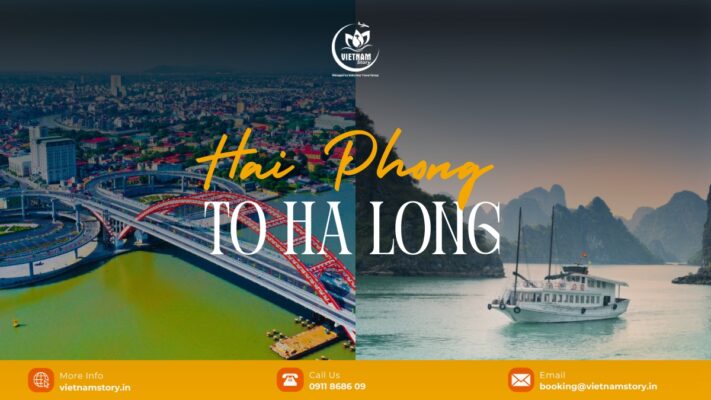 The route from Hai Phong to Ha Long Bay offers a captivating journey across scenic landscapes.