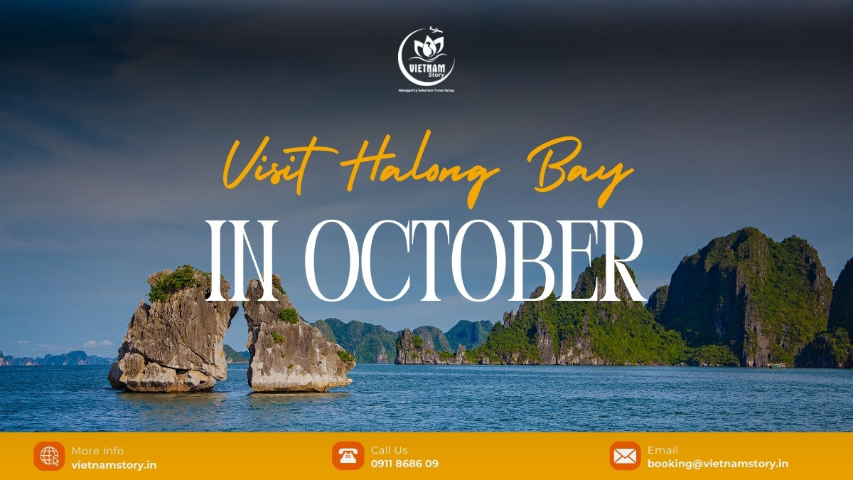 Ha Long Bay weather in October aligns with autumn, one of the most beautiful and ideal seasons for tourists to enjoy the atmosphere of Vietnam’s northern region while uncovering its majestic natural beauty.