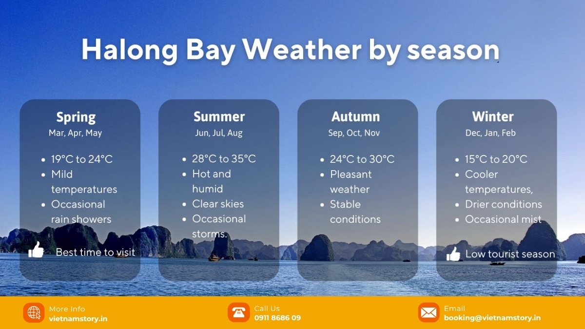 Halong Bay January: A Mystical Winter Guide For Indian Travelers 3 January is one of the driest months of the year, ideal for sightseeing but may be too cold for swimming for many people.
